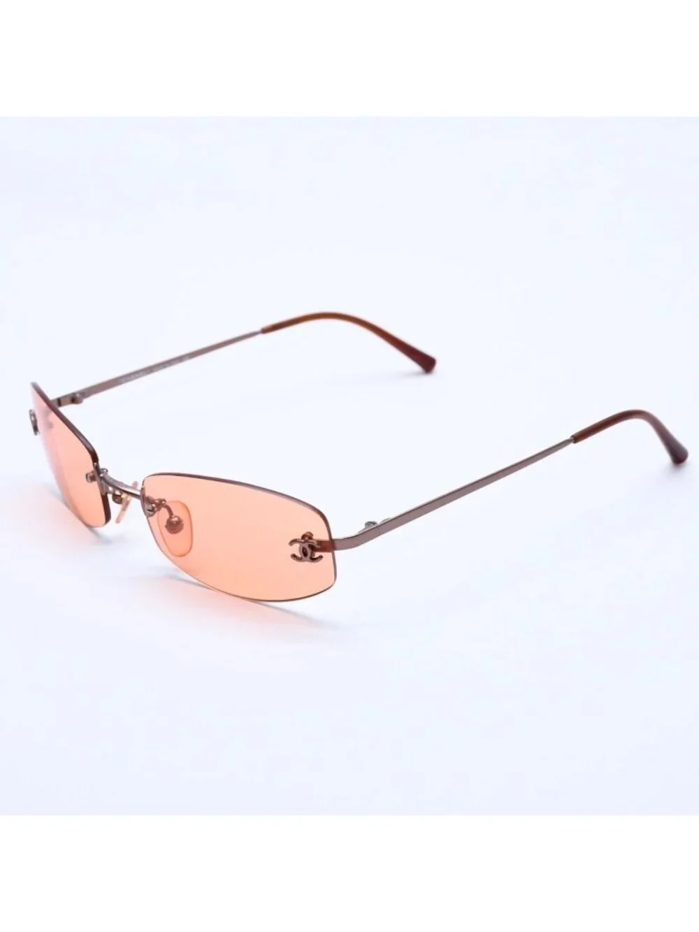 Chanel Rimless Sunglasses Eyewear 4002 CC Logo
